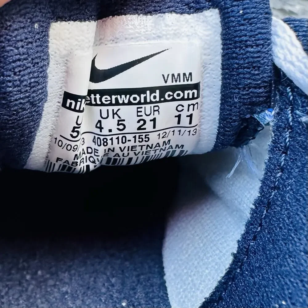 Nike Air Max 90 Infant Toddler Shoes Blue/White 408110-155 Size 5C